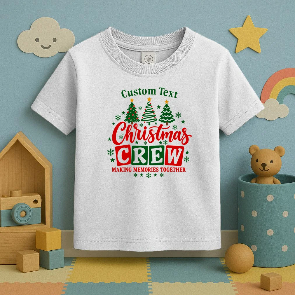 Christmas Crew Matching Family Custom Gift - Christmas Personalized Family Design Toddler T-Shirt - Front 2