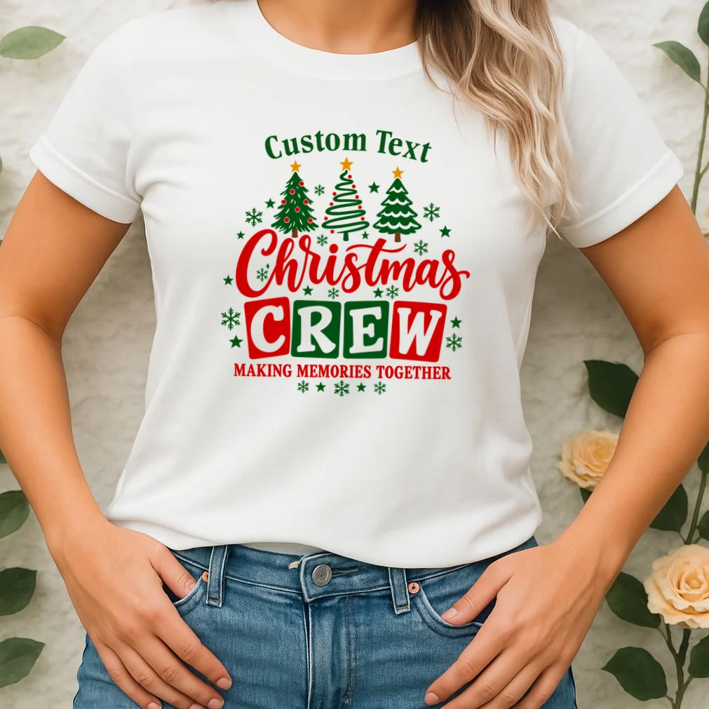 Christmas Crew Matching Family Custom Gift - Christmas Personalized Family Design Women's T-Shirt - Front 1