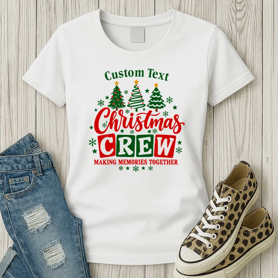 Christmas Crew Matching Family Custom Gift - Christmas Personalized Family Design Women's T-Shirt - Front 2