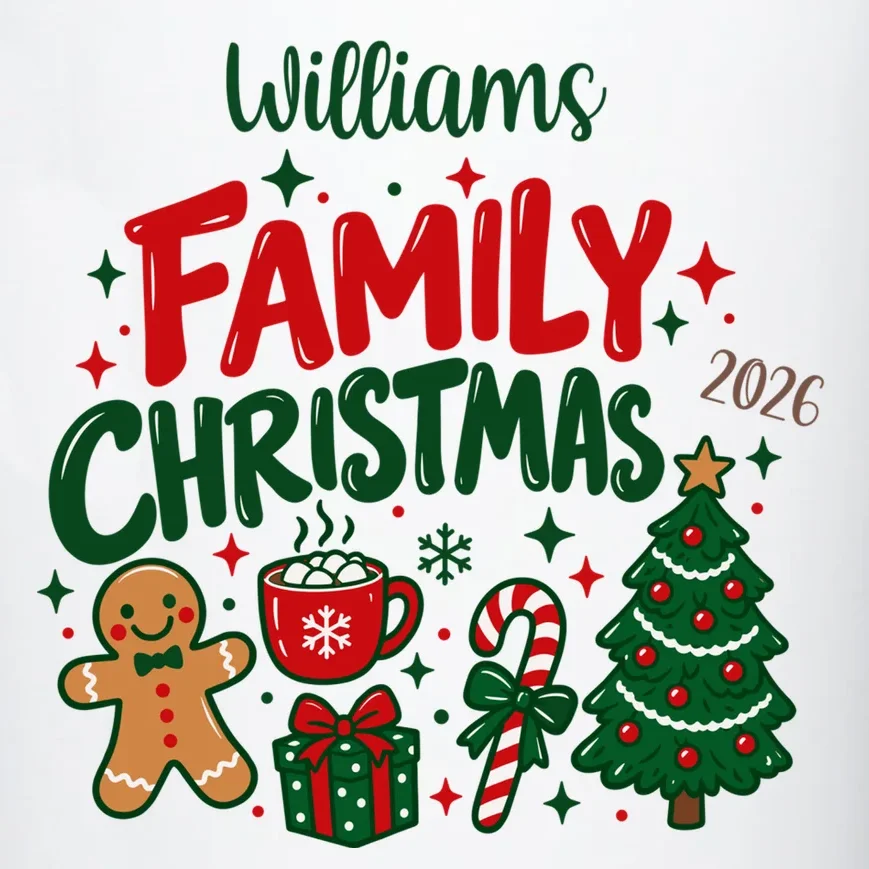 Custom Personalized Family Christmas Doodle 20oz Tumbler - Front - Close-up