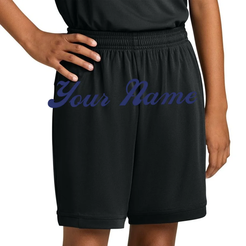 Custom Embroidery Your Name Personalized Kids Shorts - Front 1