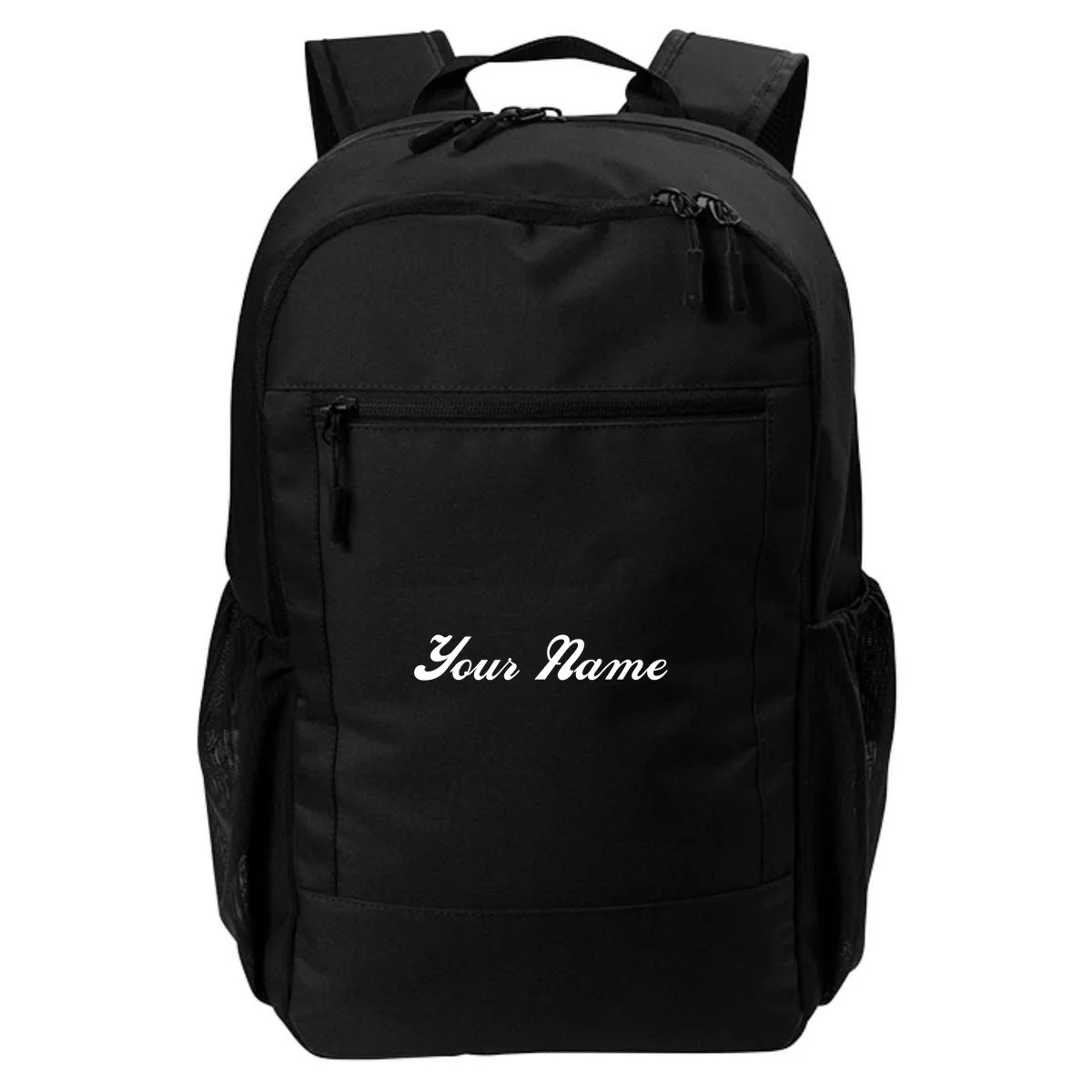 Custom Embroidery Your Name Personalized Backpack - Front