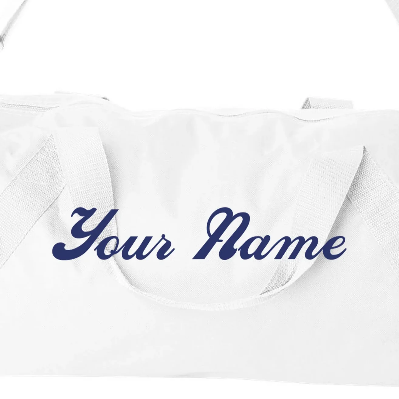 Custom Embroidery Your Name Personalized Duffel Bag - Front - Close-up
