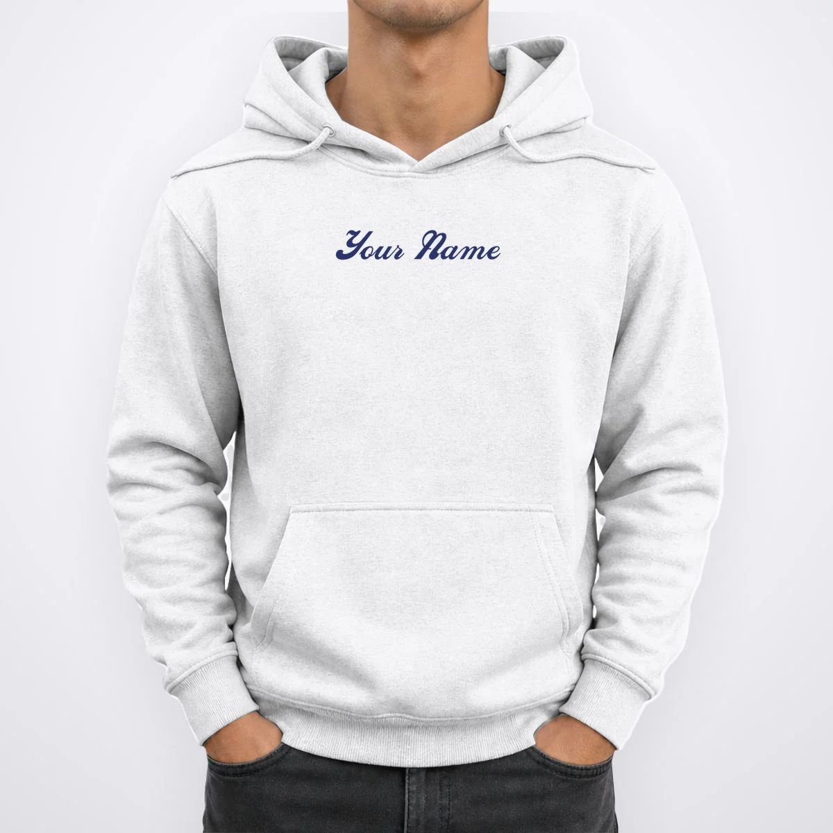 Custom Embroidery Your Name Personalized Hoodie - Front 1