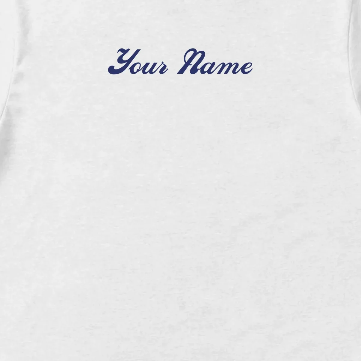 Custom Embroidery Your Name Personalized Men's T-Shirt - Front - Close-up