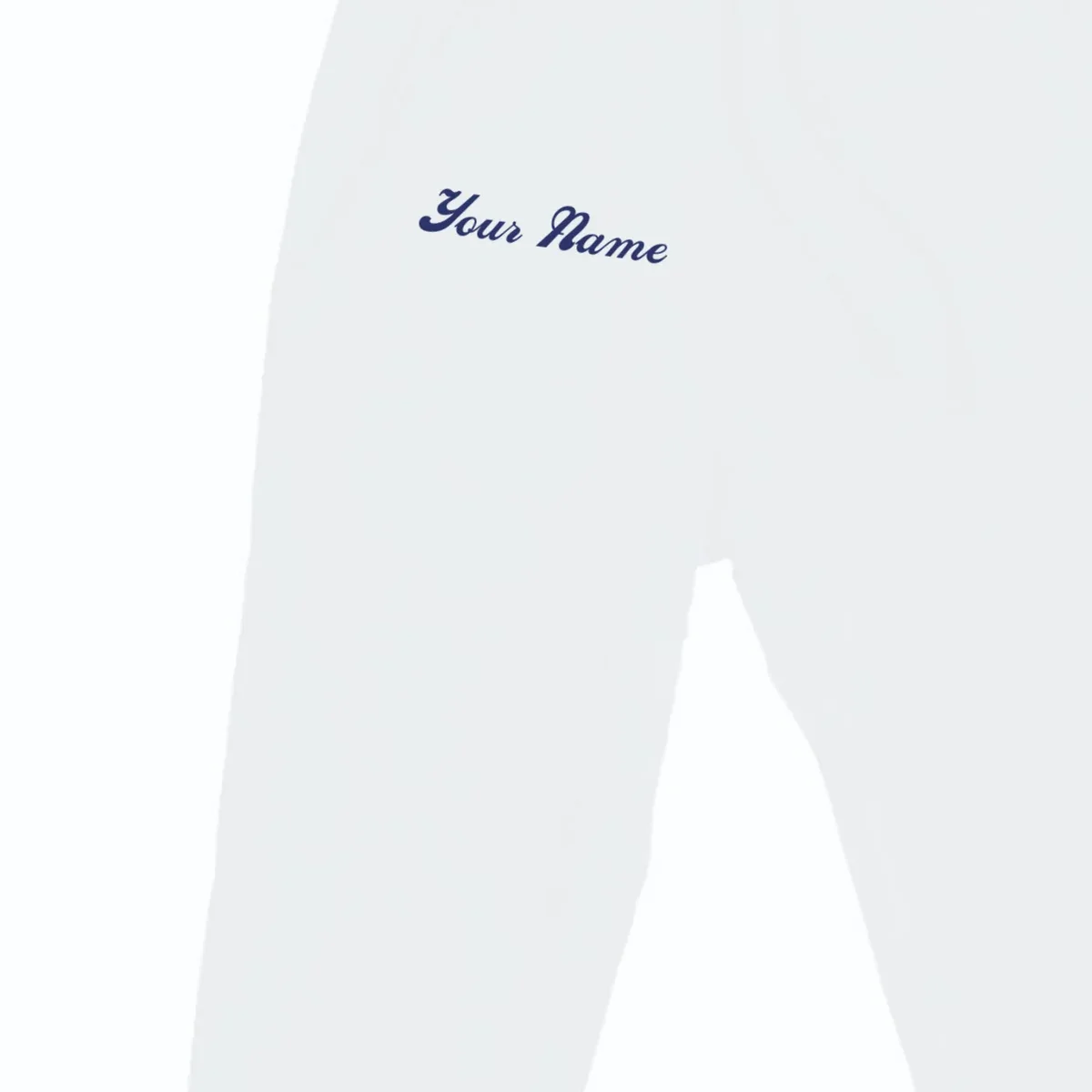 Custom Embroidery Your Name Personalized Men's Sweatpants - Front - Close-up