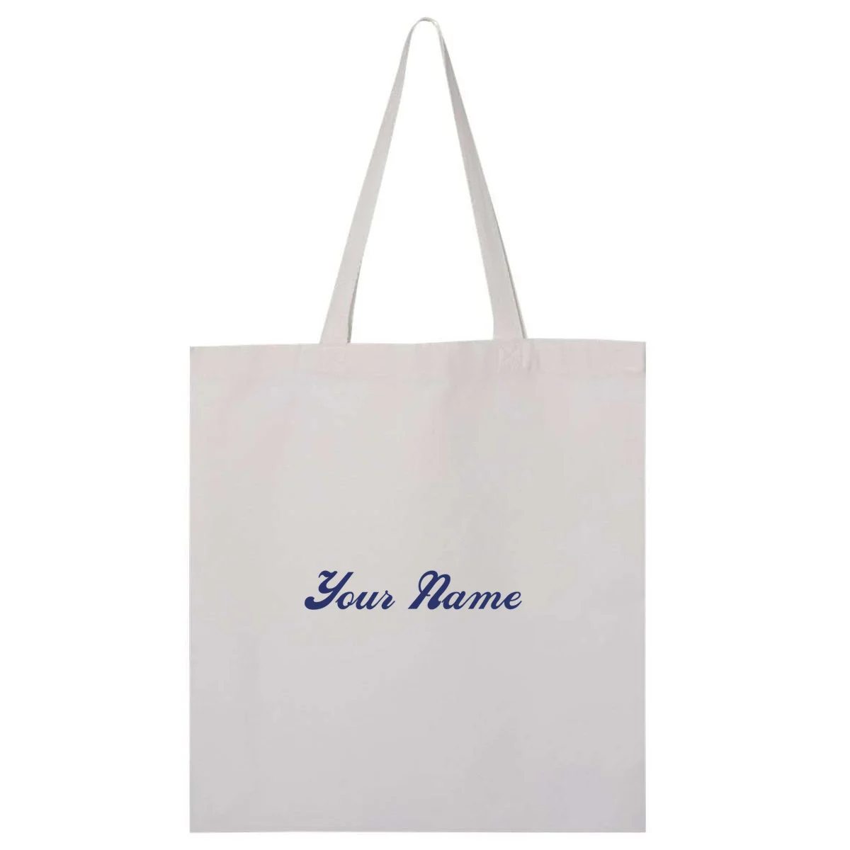 Custom Embroidery Your Name Personalized Tote Bag - Front