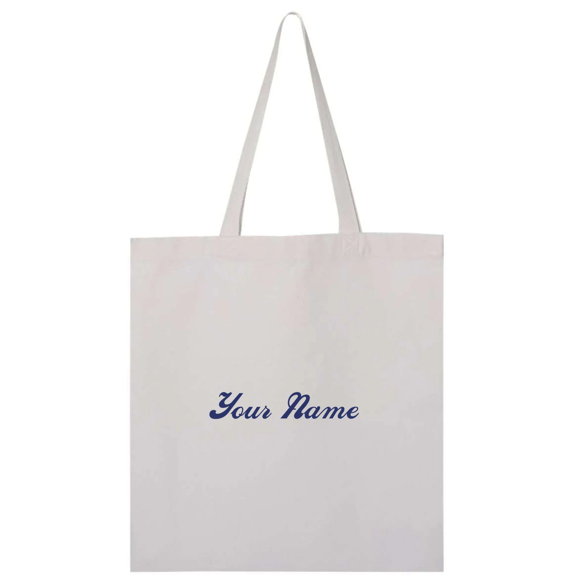Custom Embroidery Your Name Personalized Tote Bag Front
