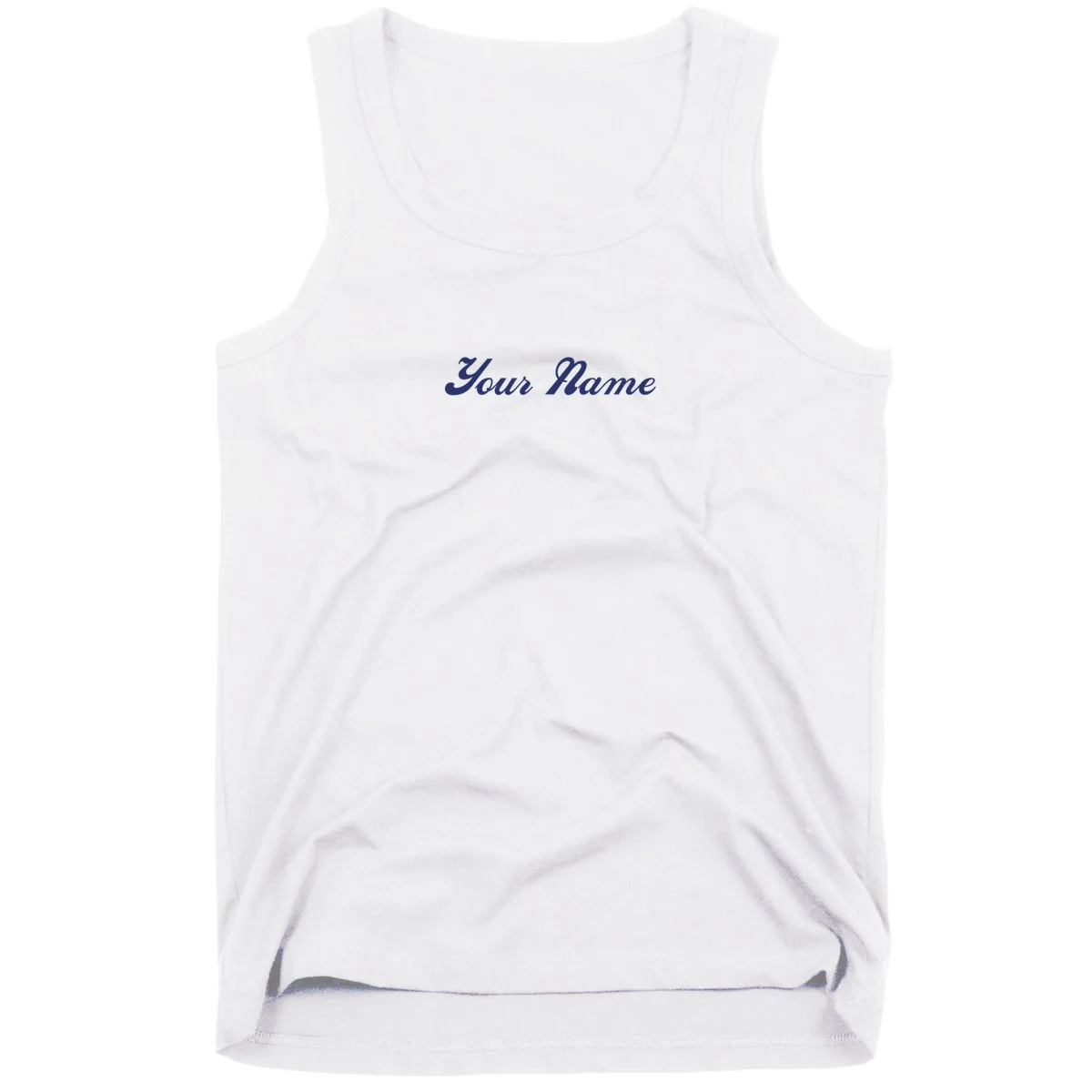 Custom Embroidery Your Name Personalized Tank Top - Front