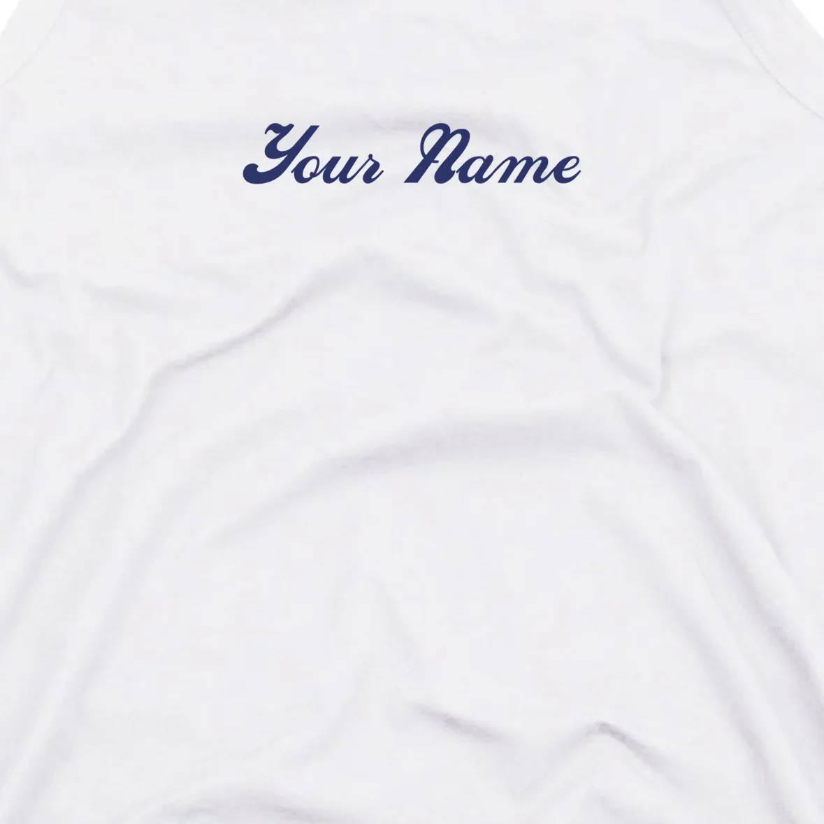 Custom Embroidery Your Name Personalized Men's Tank Top - Front - Close-up