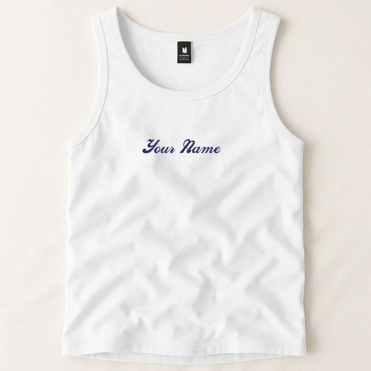 Custom Embroidery Your Name Personalized Tank Top - Front 1