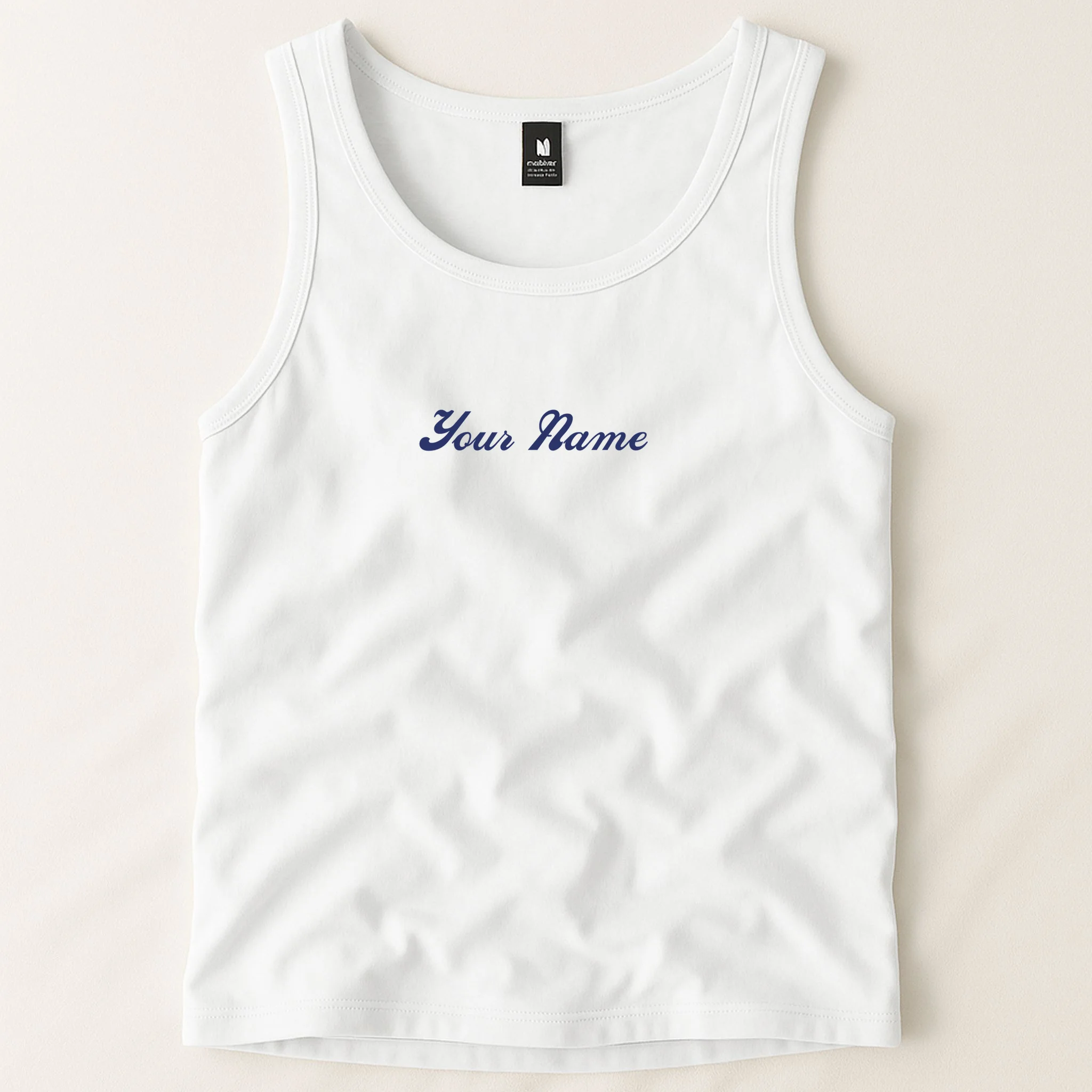 Custom Embroidery Your Name Personalized Men's Tank Top - Front 1