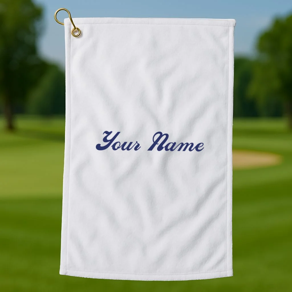 Custom Embroidery Your Name Personalized Golf Towel - Front 1