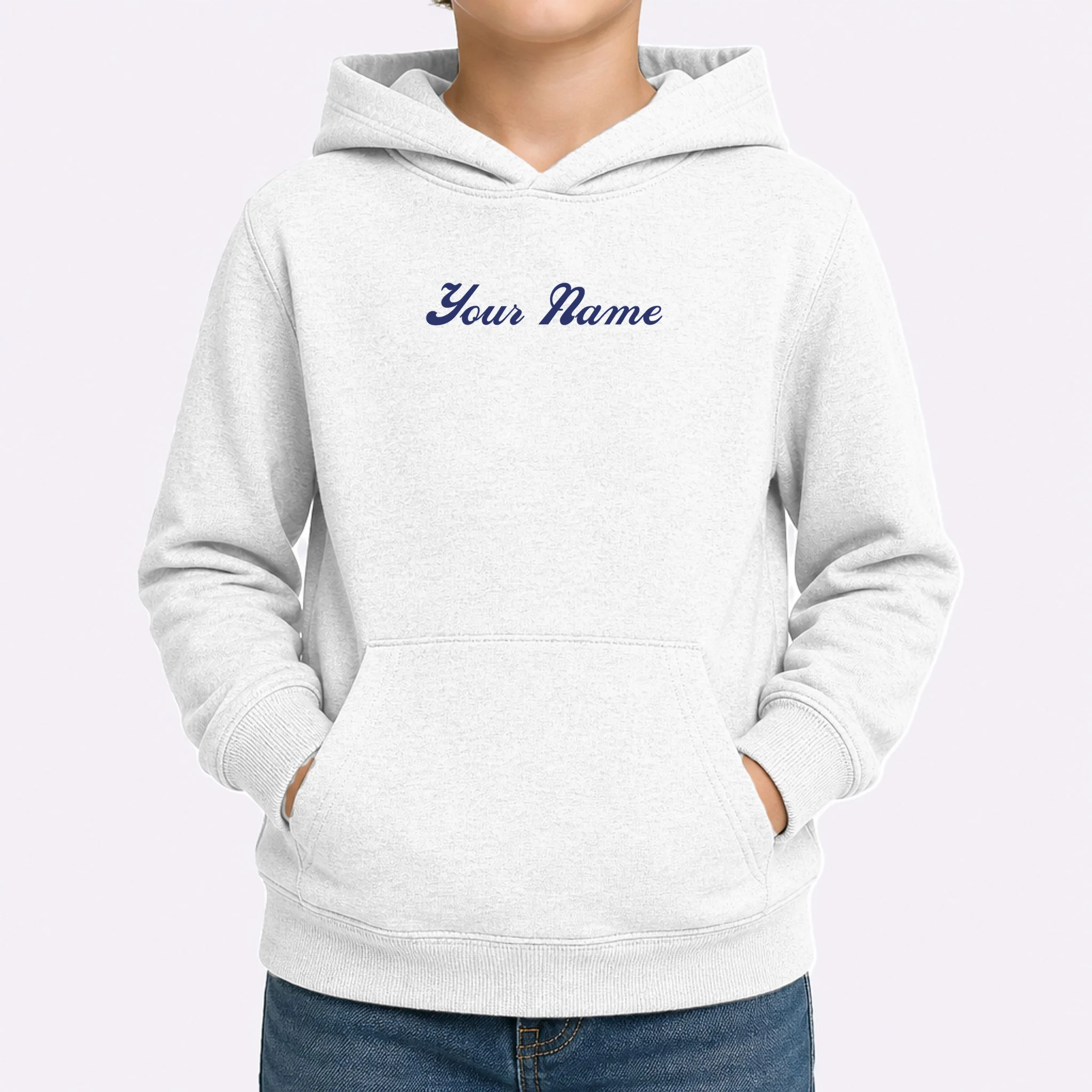 Custom Embroidery Your Name Personalized Kids Hoodie - Front 1