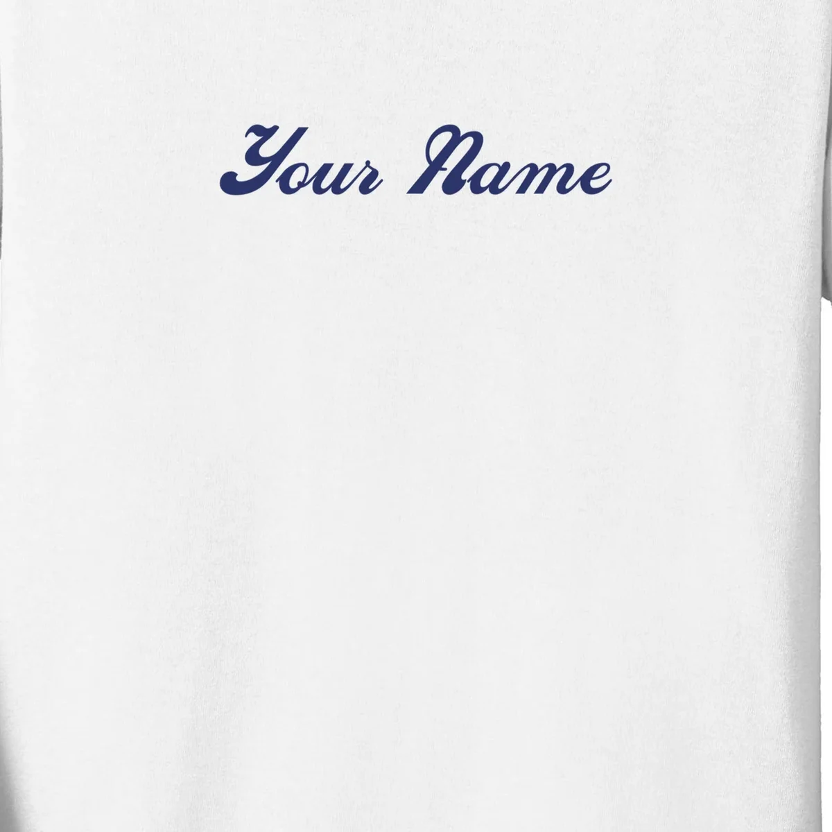 Custom Embroidery Your Name Personalized Kids Long Sleeve Shirt - Front - Close-up