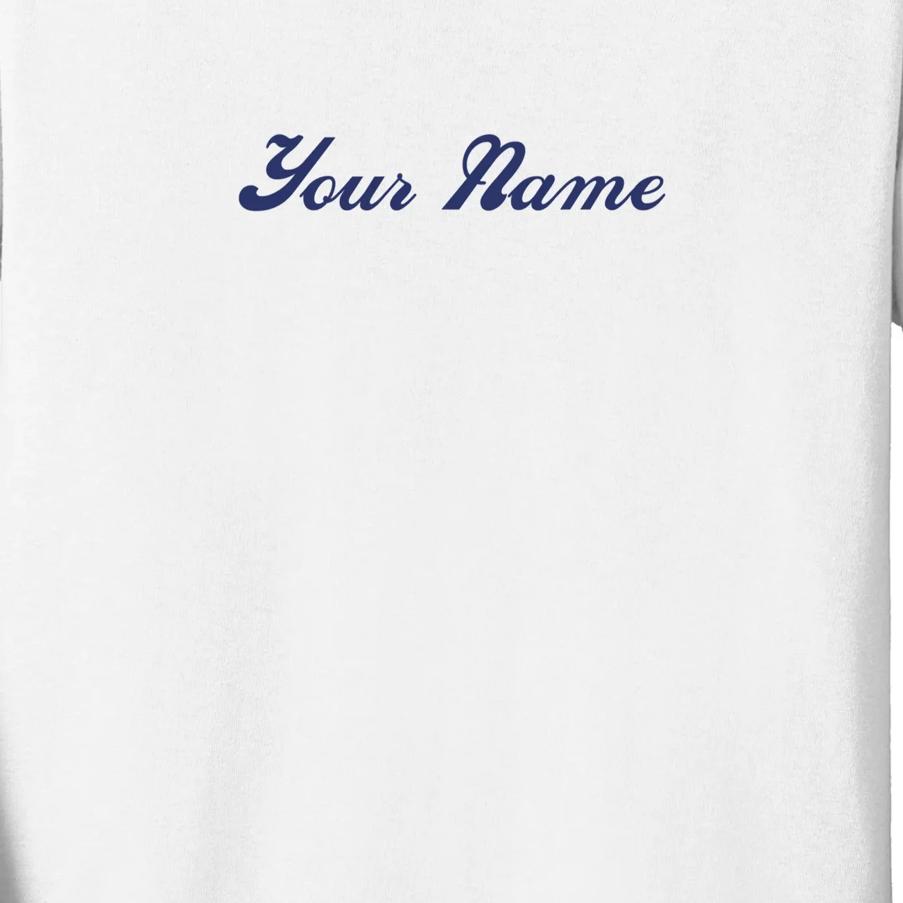 Custom Embroidery Your Name Personalized Kids Long Sleeve Shirt - Front - Close-up