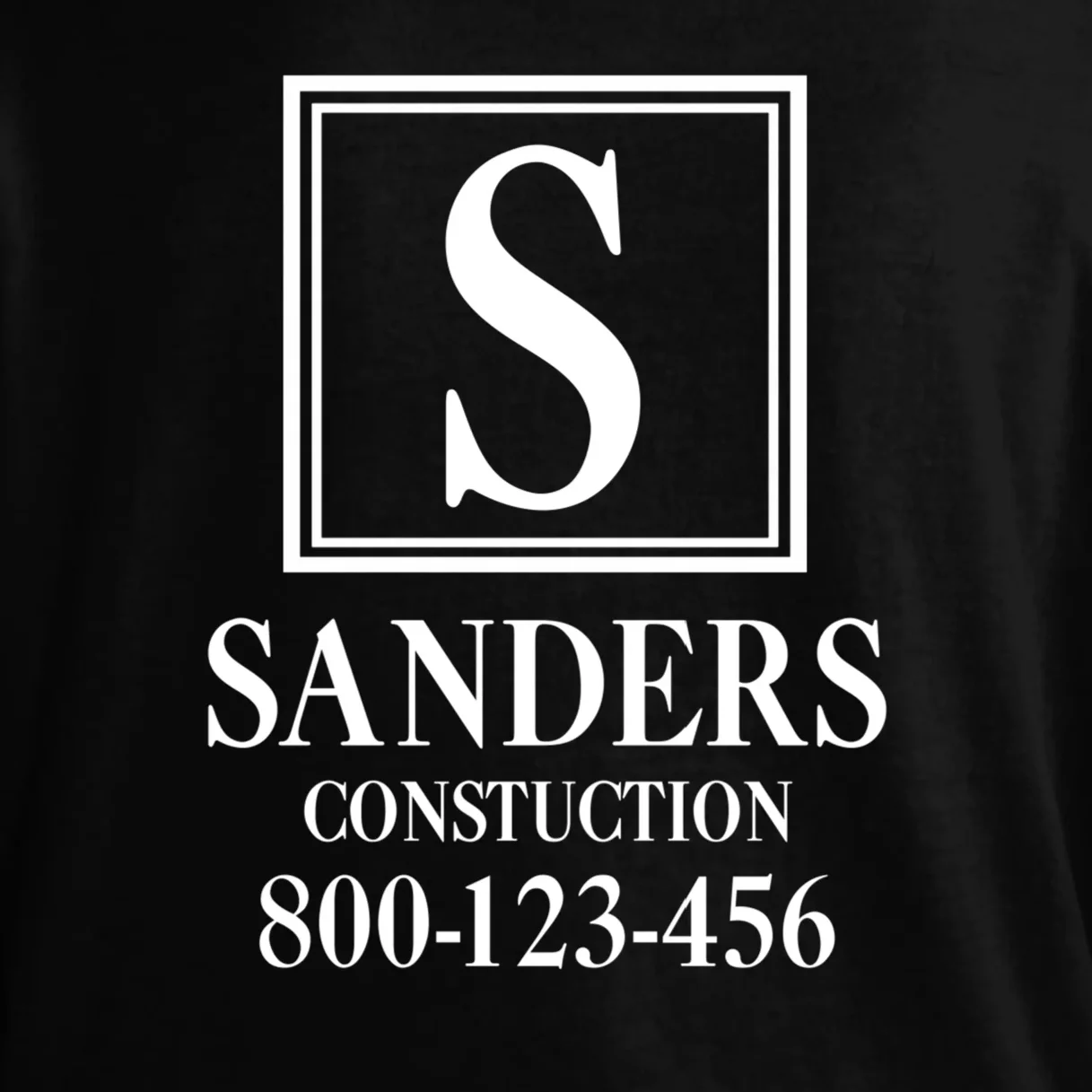 Custom Initial Custom Company Name Comfort Colors Unisex T-Shirt - Back - Close-up
