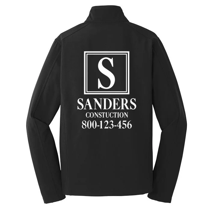 Custom Initial Custom Company Name Men's Soft Jacket - Back - Close-up