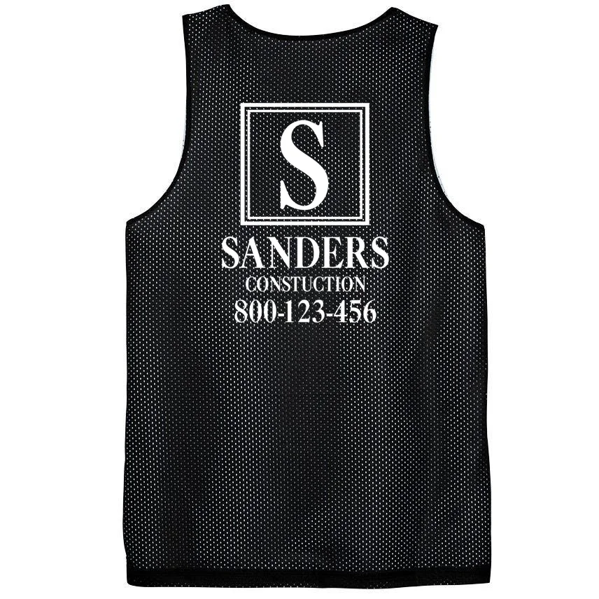 Custom Initial Custom Company Name Men's Basketball Jersey - Back - Close-up