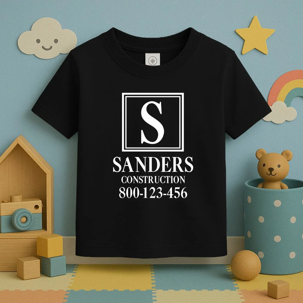 Custom Initial Custom Company Name Toddler T-Shirt - Front 2
