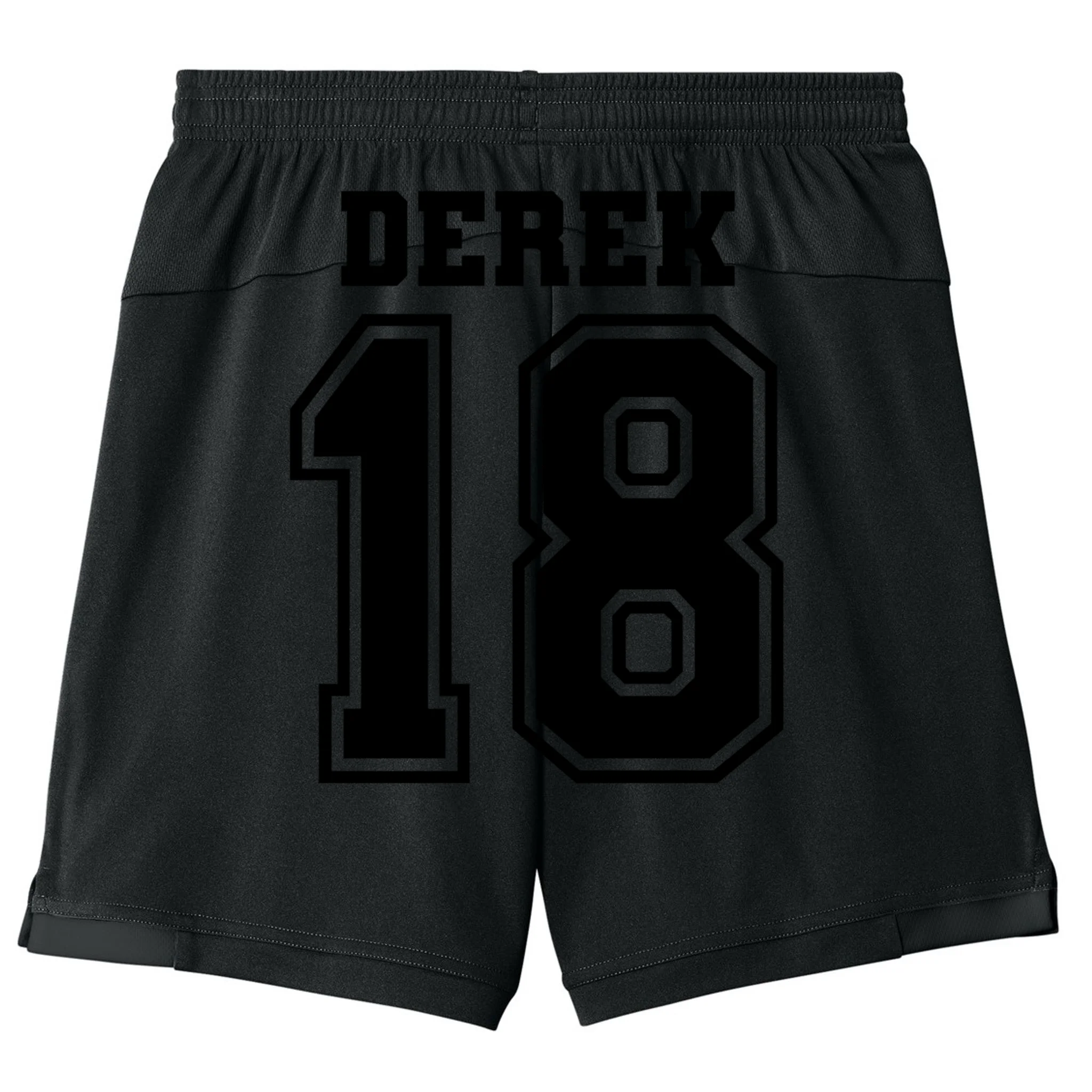 Personalized Football Mom Custom Team Name and Number Football Mama Game Day Kids Shorts Gift for Football Lover - Back