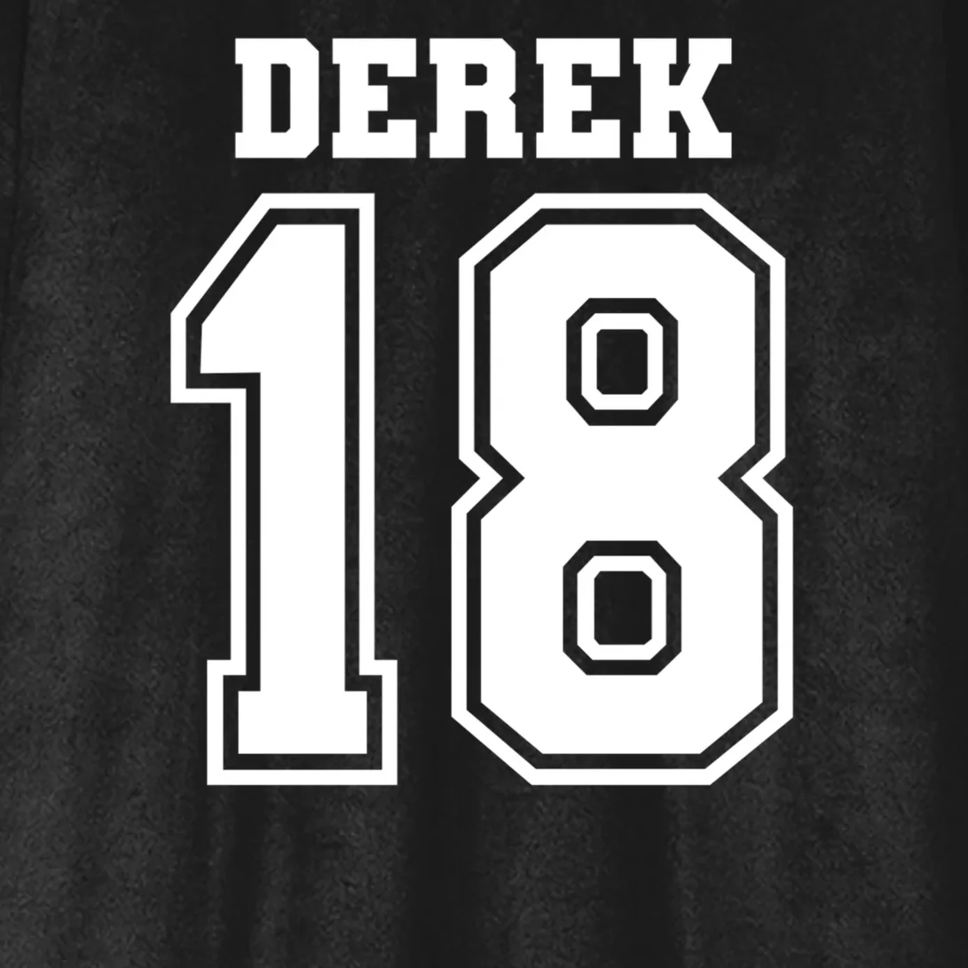 Personalized Football Mom Custom Team Name and Number Football Mama Game Day Hooded Blanket Gift for Football Lover - Back - Close-up