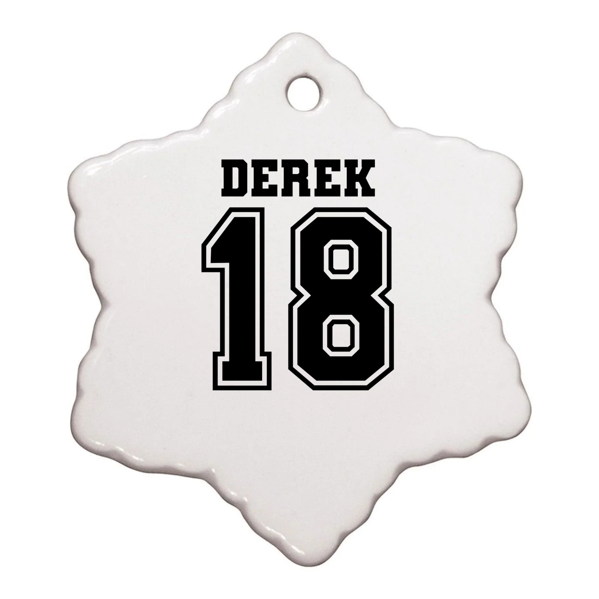 Personalized Football Mom Custom Team Name and Number Football Mama Game Day Ornament Gift for Football Lover - Back