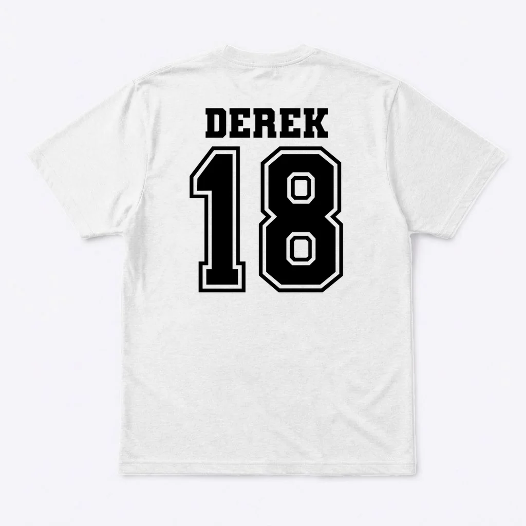 Personalized Football Mom Custom Team Name and Number Football Mama Game Day T-Shirt Gift for Football Lover - Back