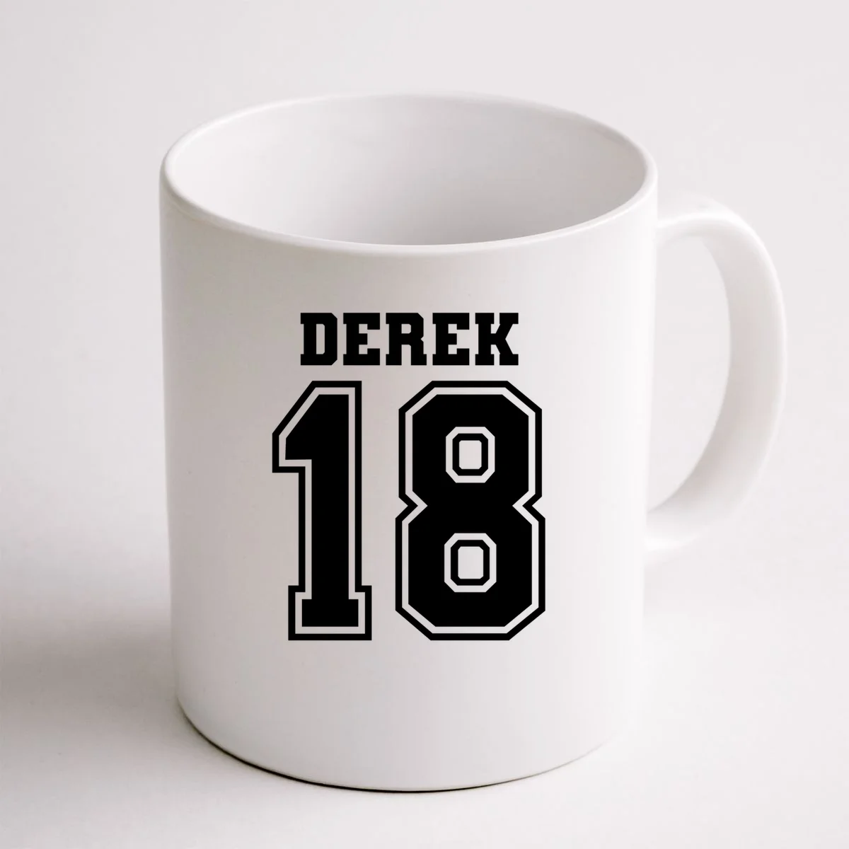 Personalized Football Mom Custom Team Name and Number Football Mama Game Day Coffee Mug Gift for Football Lover - Back