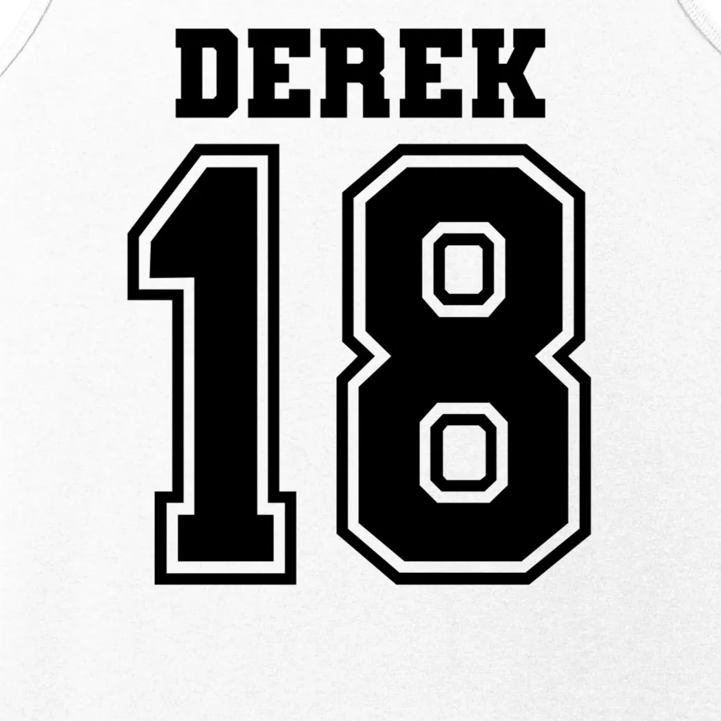 Personalized Football Mom Custom Team Name and Number Football Mama Game Day Women's Tank Top Gift for Football Lover - Back - Close-up