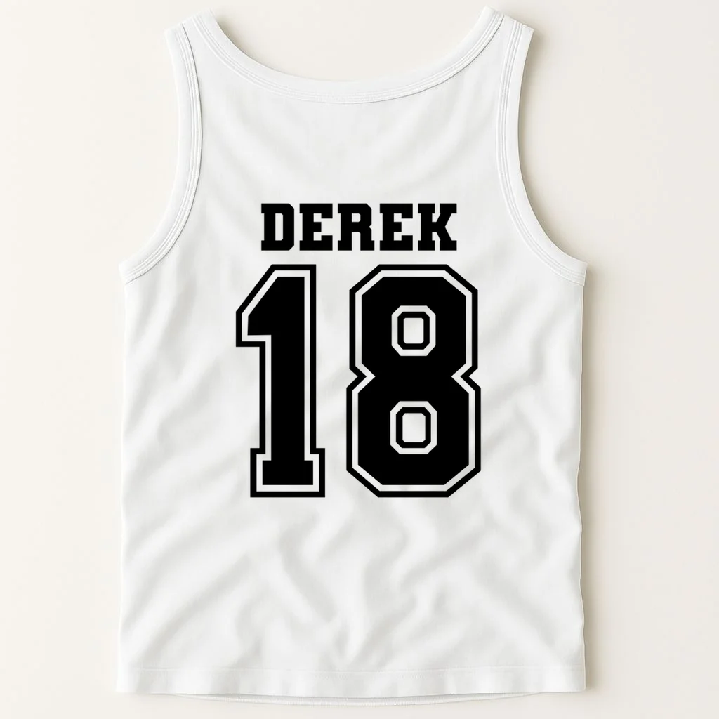 Personalized Football Mom Custom Team Name and Number Football Mama Game Day Tank Top Gift for Football Lover - Back 1