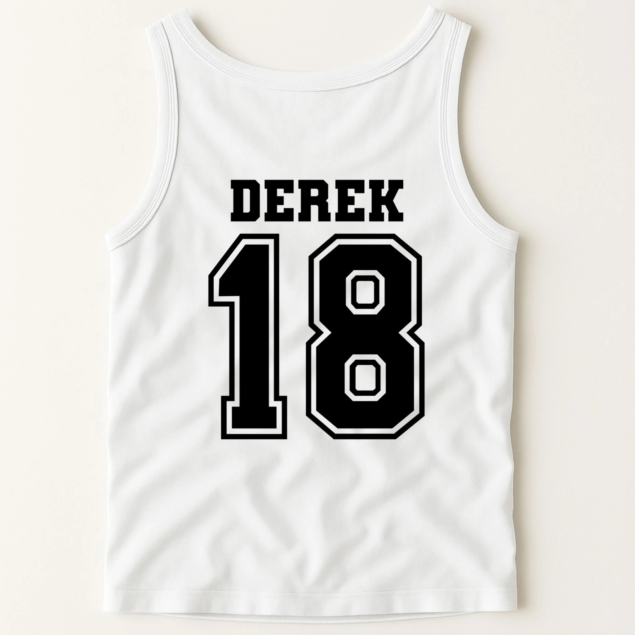 Personalized Football Mom Custom Team Name and Number Football Mama Game Day Men's Tank Top Gift for Football Lover - Back 1