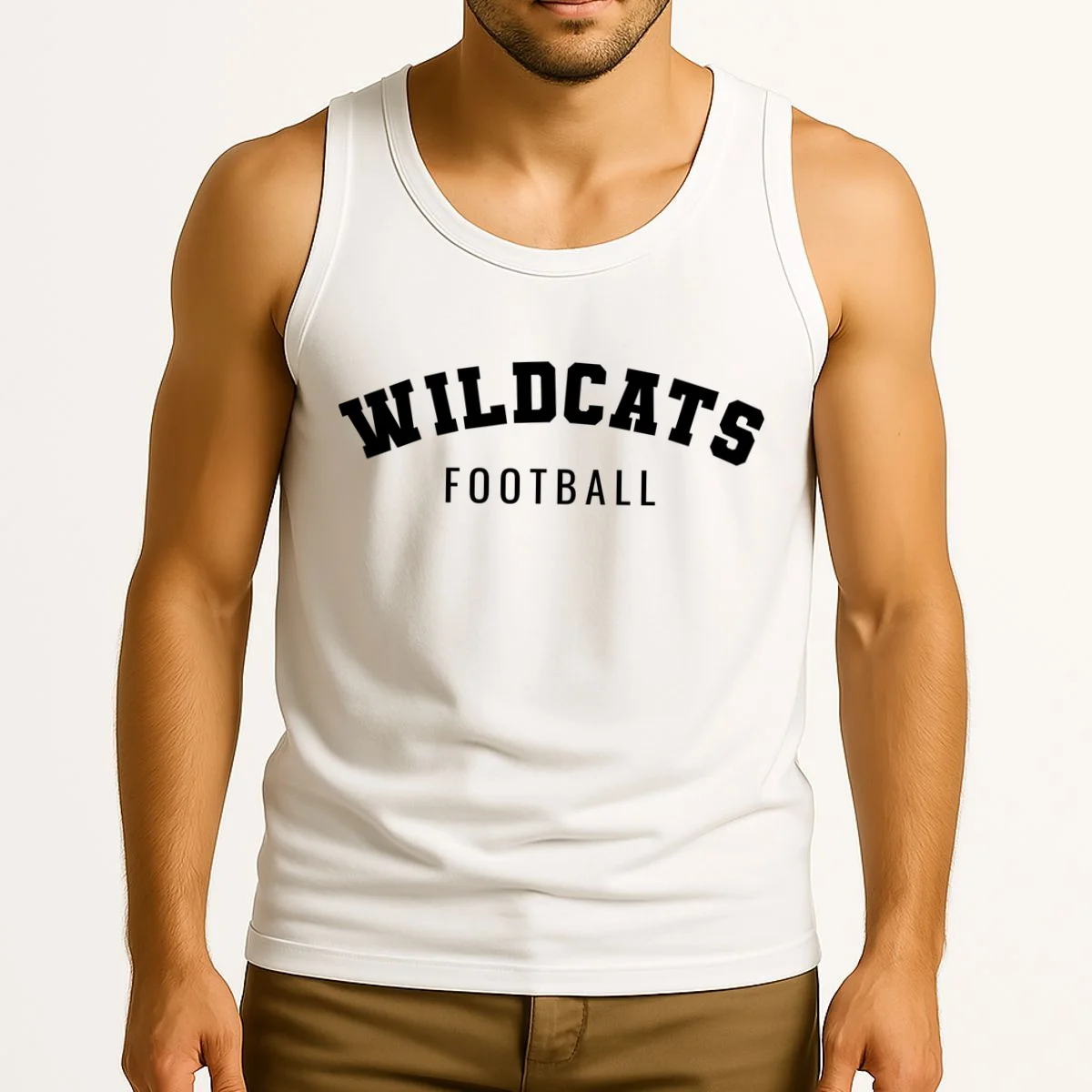 Personalized Football Mom Custom Team Name and Number Football Mama Game Day Tank Top Gift for Football Lover - Front 2