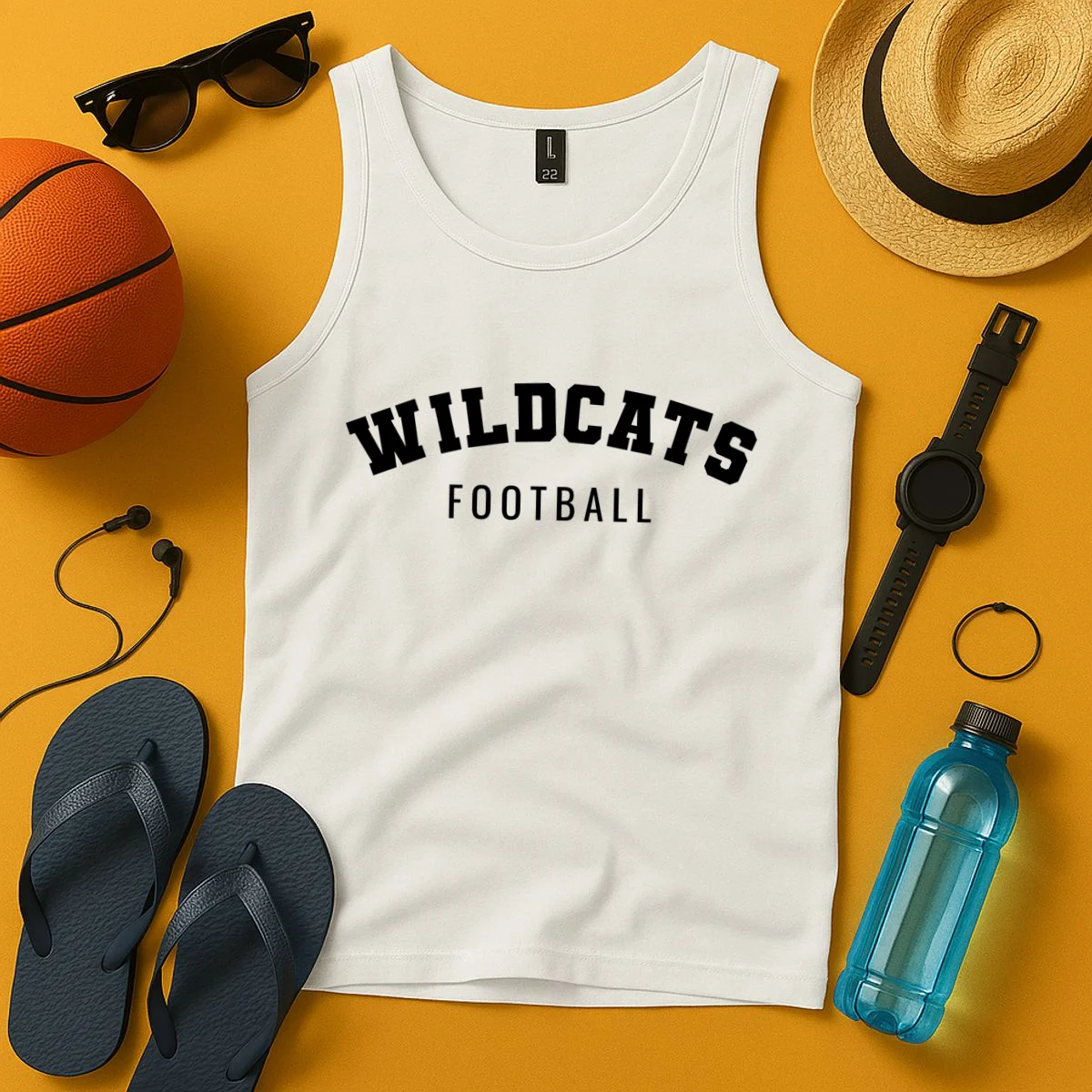 Personalized Football Mom Custom Team Name and Number Football Mama Game Day Tank Top Gift for Football Lover - Front 3