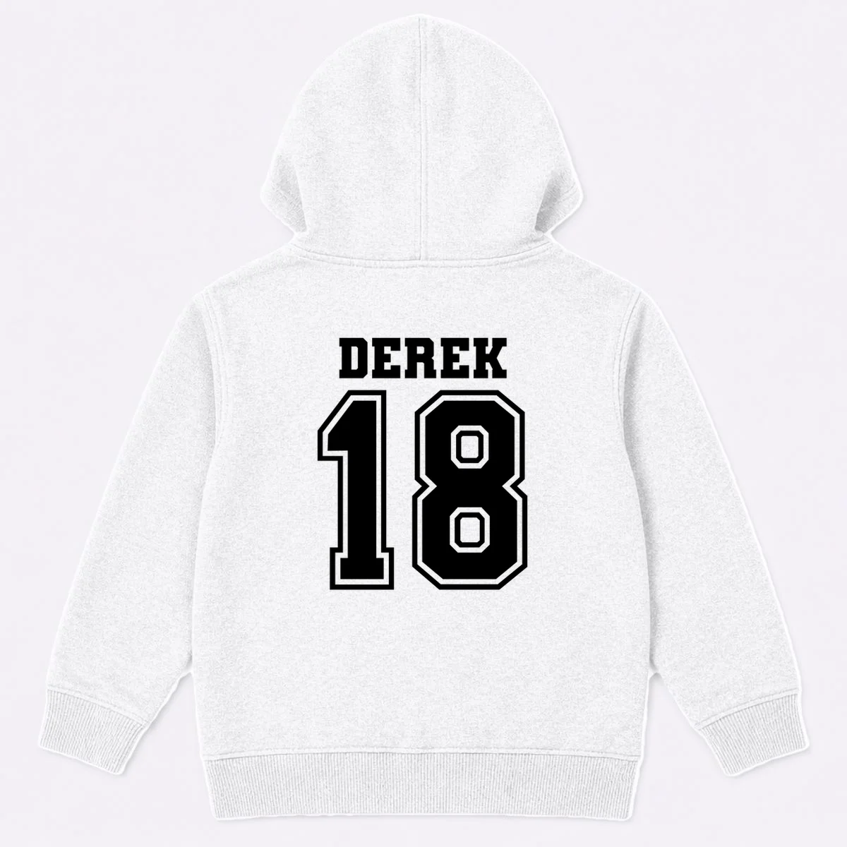 Personalized Football Mom Custom Team Name and Number Football Mama Game Day Kids Hoodie Gift for Football Lover - Back