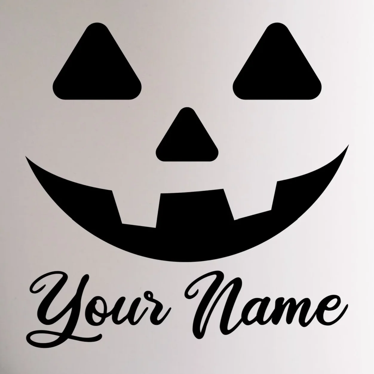 Personalized Jack O'Lantern Halloween Mug Custom Name - Back - Close-up