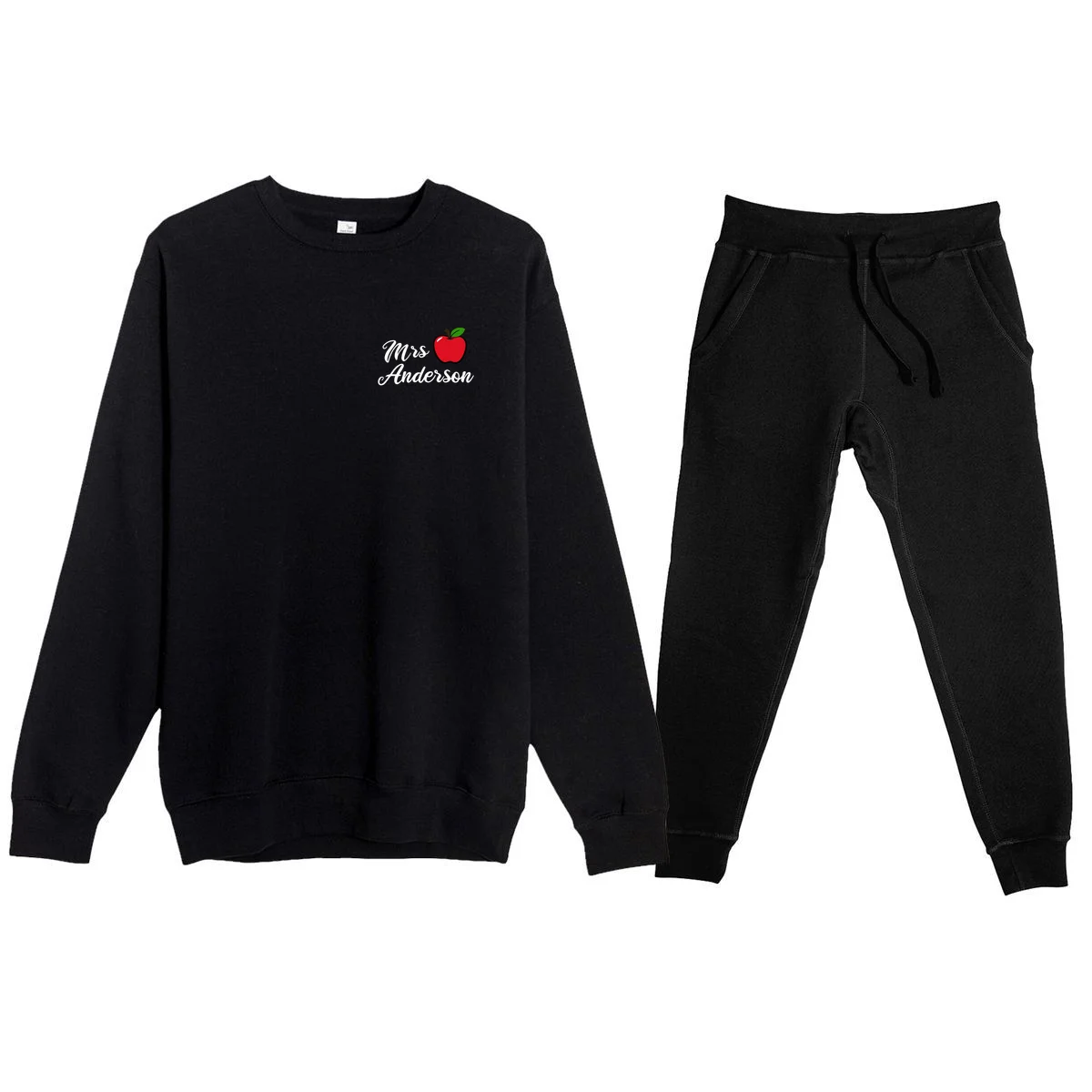 Custom Teacher Personalized Name Men's Sweatsuit - Front