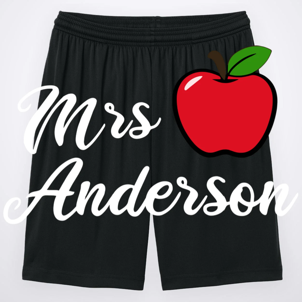Custom Teacher Personalized Name Men's Shorts Front