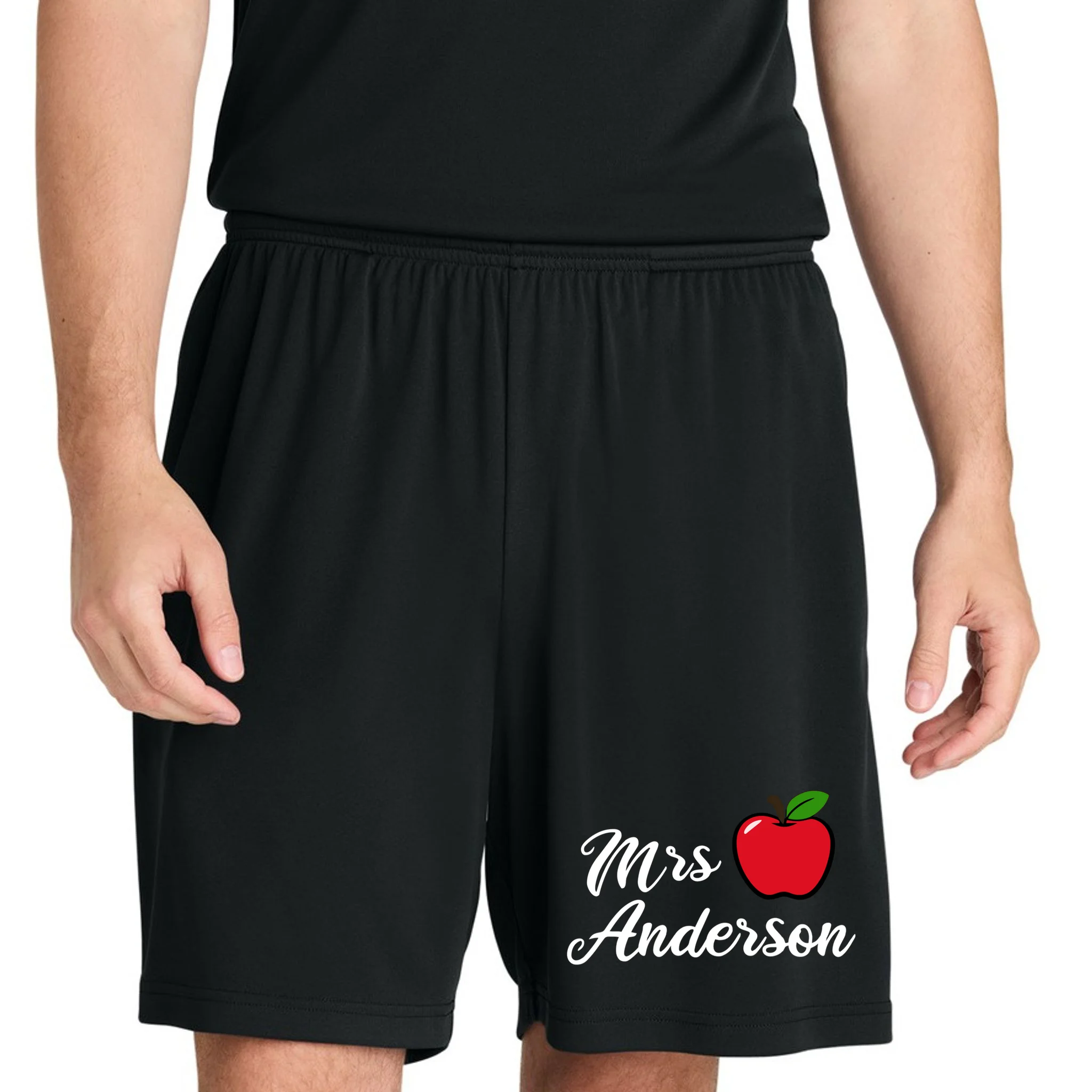 Custom Teacher Personalized Name Men's Shorts - Front 1