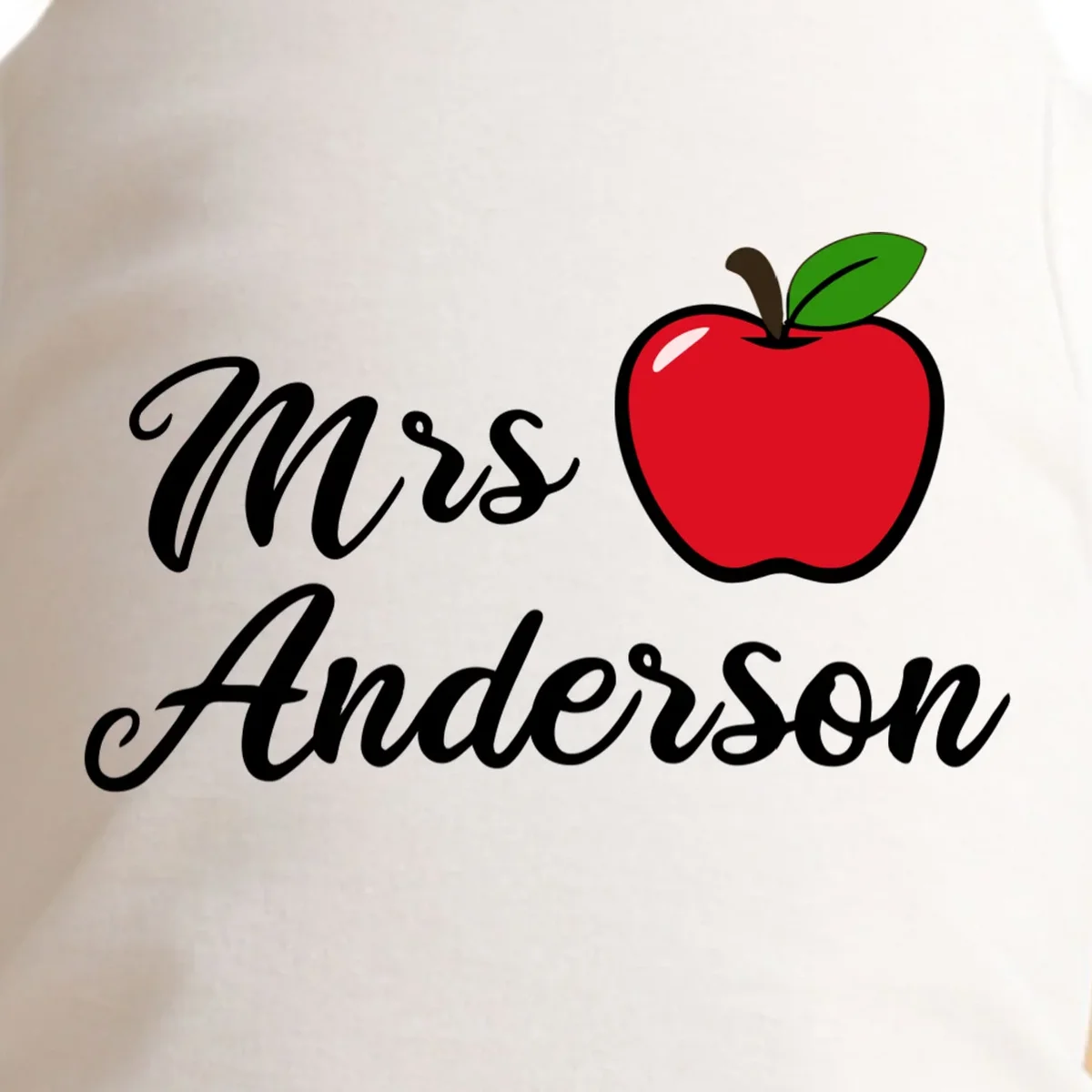Custom Teacher Personalized Name Doggie Tank - Front - Close-up