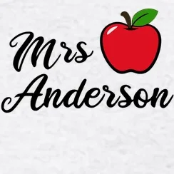 Custom Teacher Personalized Name Hoodie - Front - Close-up