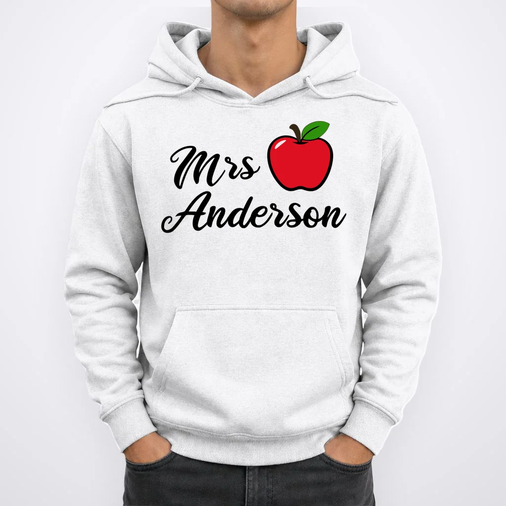Custom Teacher Personalized Name Hoodie - Front 1