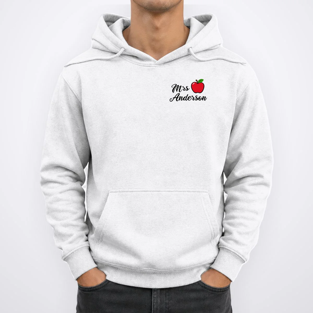 Custom Teacher Personalized Name Hoodie - Front 1