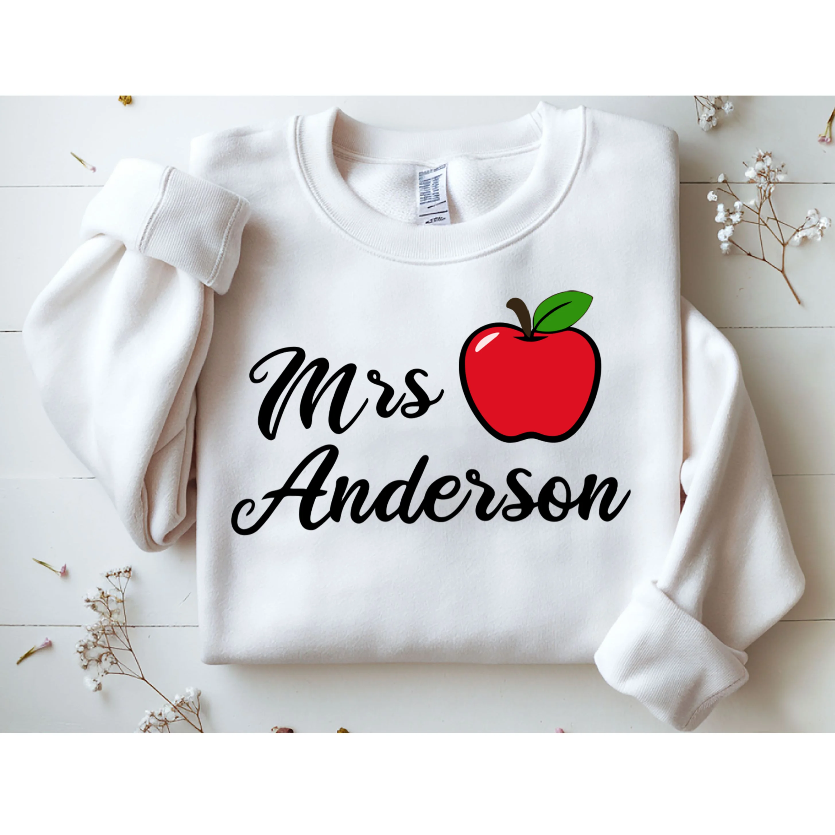 Custom Teacher Personalized Name Sweatshirt - Front 1