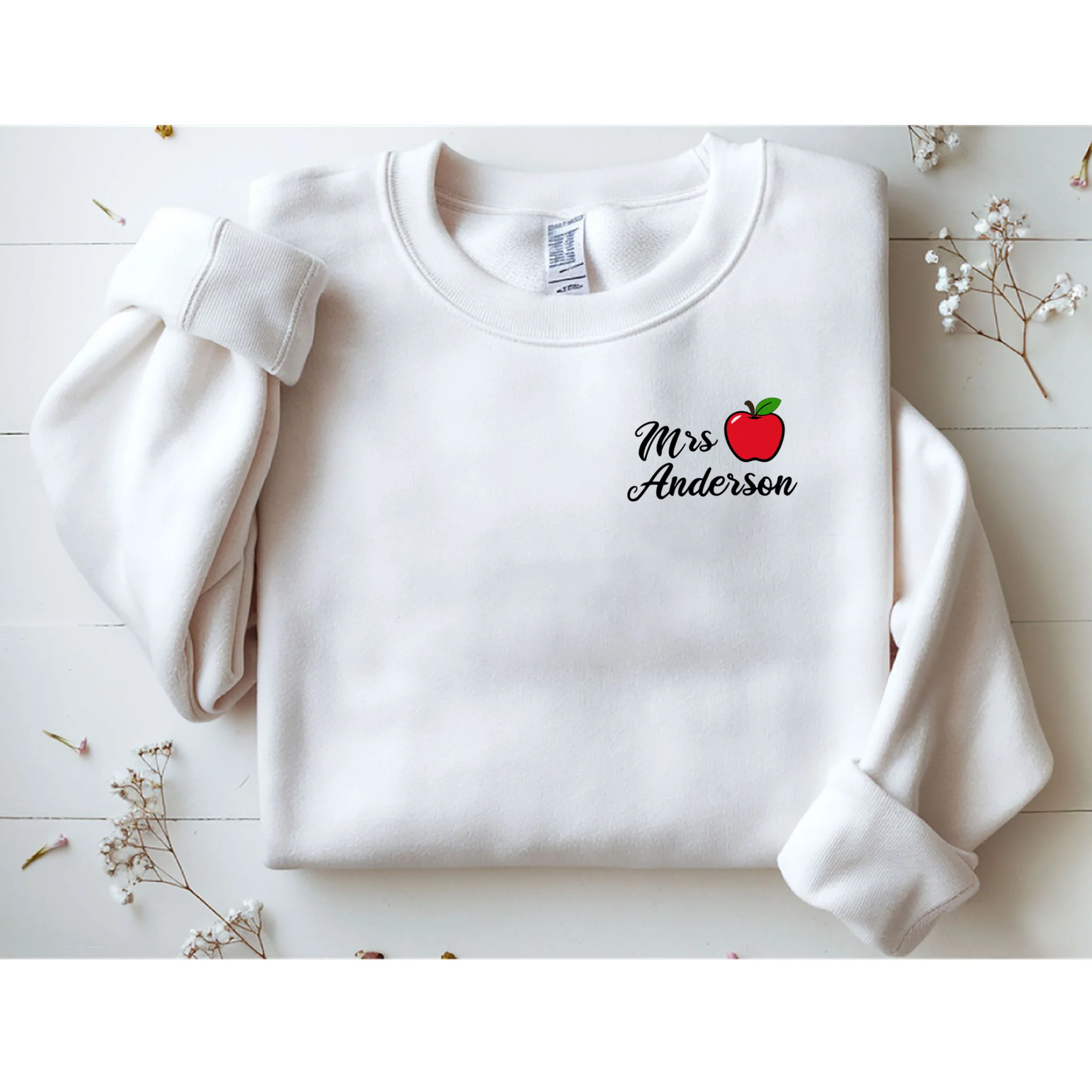 Custom Teacher Personalized Name Sweatshirt - Front 1