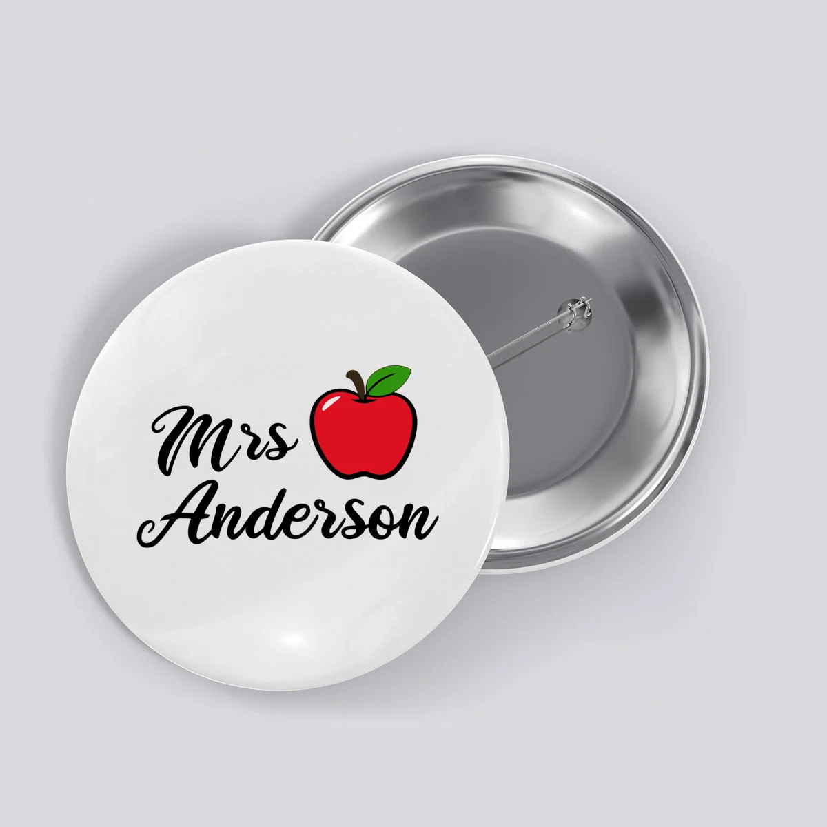 Custom Teacher Personalized Name Button - Front