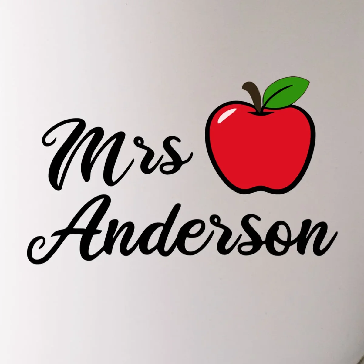 Custom Teacher Personalized Name Coffee Mug - Front - Close-up