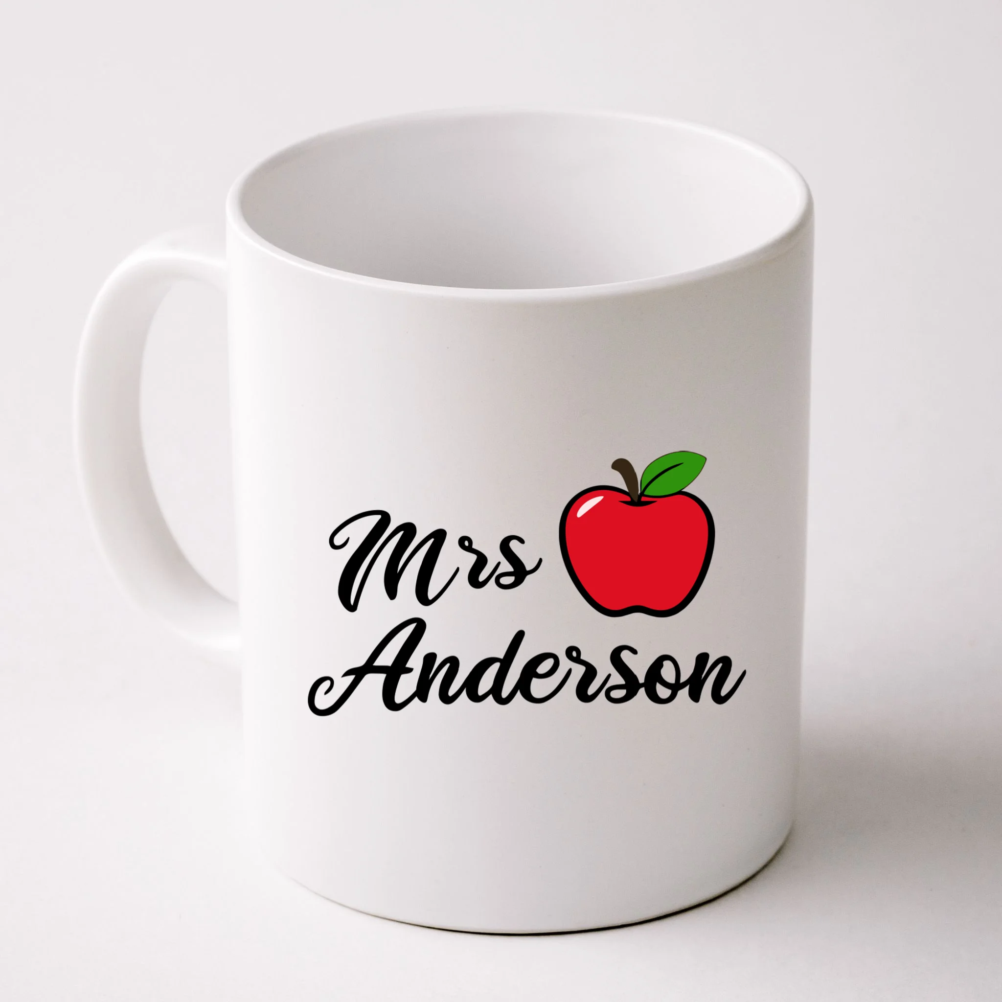 Custom Teacher Personalized Name Coffee Mug - Front