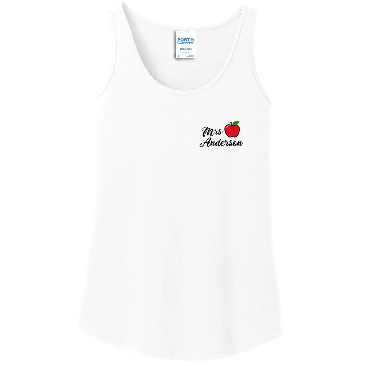 Custom Teacher Personalized Name Women's Tank Top - Front