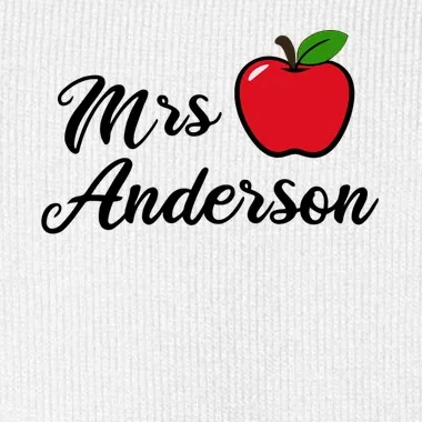 Custom Teacher Personalized Name Baby Bodysuit - Front - Close-up